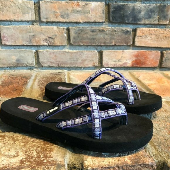 Teva Shoes - Teva Womens Black Strappy Sandals Size US 6